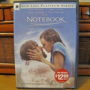 The Notebook New Line Platinum Series DVD and Case - Widescreen and Full Screen